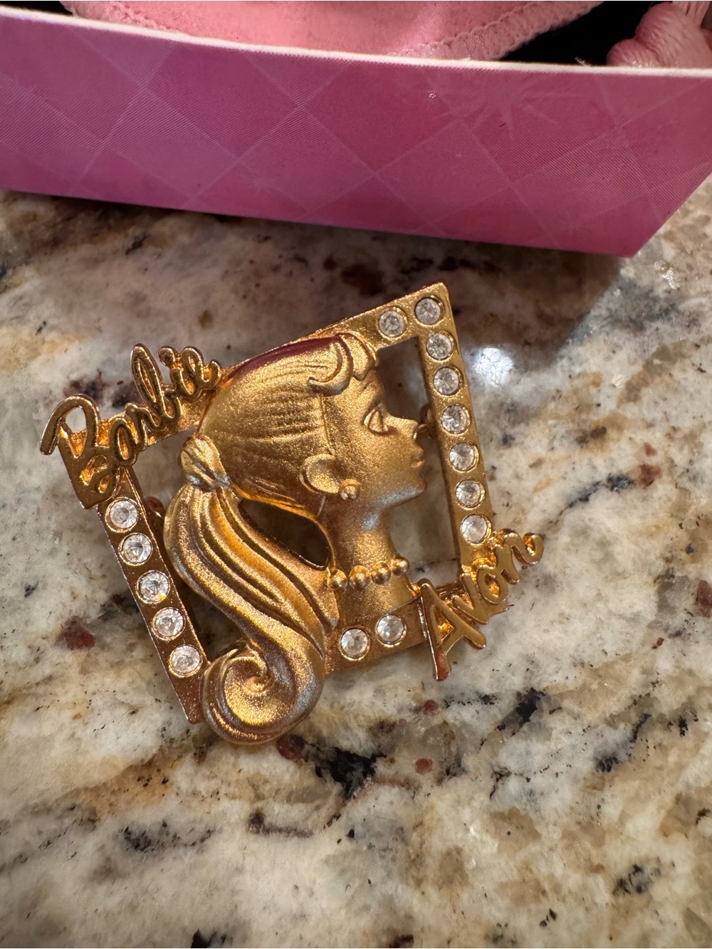 Gold Avon Barbie Pin-collectibles collection 1998